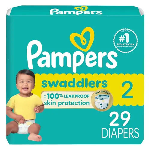 Pampers Baby Diapers - Swaddlers - Size 2, 29 Count, Ultra Absorbent Disposable Infant Diaper