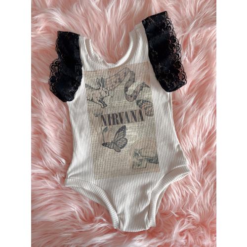 Nirvana (choose your style) toddler clothing/ baby clothing/ goth / boho / trendy / sparkle/ handmade/ custom baby clothes / romper /leotard