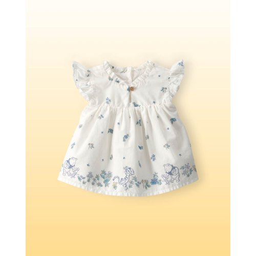 Baby Girl Disney© Winnie the Pooh Ruffle-Sleeve Floral Top - White - OshKosh B'gosh | Carter's