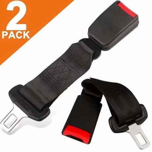 PHANCIR 2 Pack 10.2-inch Seat Belt Extender for Cars Universal Seat Belt Car Buckle Extension Buckle Up (7/8" Tongue Width)