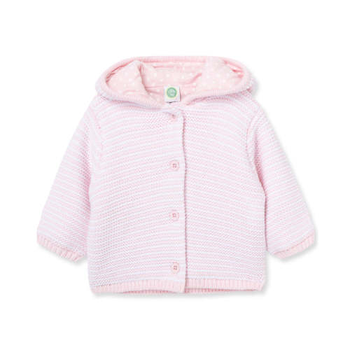 Pink Textured Hoodie, 6m