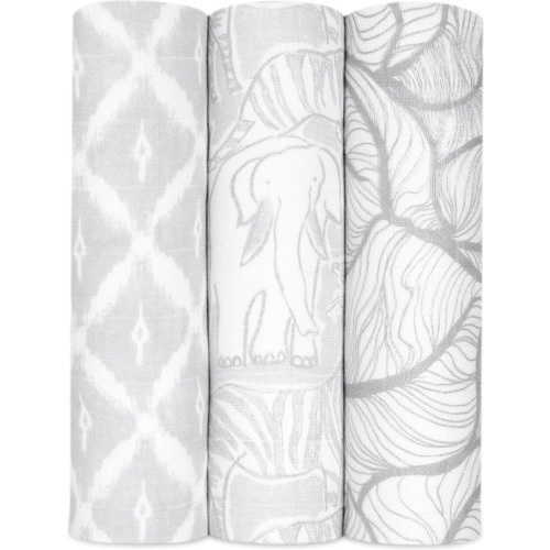 aden + anais 3-Pack Silky Soft Swaddling Cloths, Culture Club