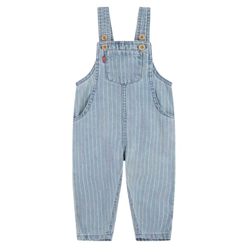 Stripe Denim Overalls, 12M
