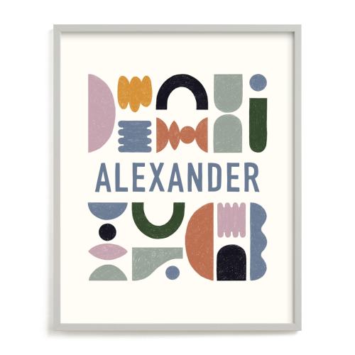 Mid-Century Kid Custom Open Edition Children's Art Print by Pati Cascino