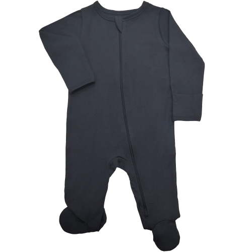 Wonder So Soft Modal by Wonder Nation Baby Gender Neutral Two-Way Zipper Footed Sleep N Play Pajamas, Sizes Preemie–6/9 Months