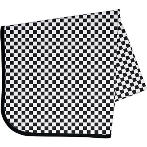 BapronBaby Checkerboard Splash Mat - Waterproof Catch-All for Under High Chairs, Floors, Tables, Playtime or Arts & Crafts - Machine Washable - 45" x 45”