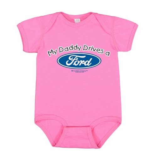 My Daddy Drives a Ford Cars and Trucks Baby Creeper Boys Girls Infant Bodysuit