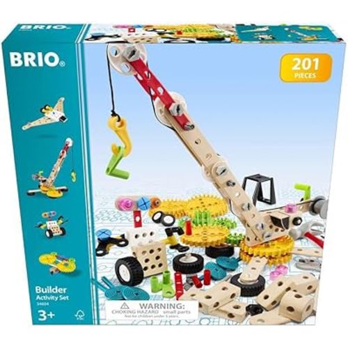 BRIO Builder - 34604 Builder Activity Set | Educational Roleplay & Construction Toy for Kids Aged 3 Years Up