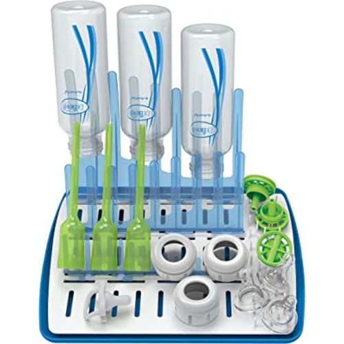 Dr. Brown's Folding Baby Bottle Drying Rack for Easy Storage, Dry Nipples, Pacifiers and Other Baby Essentials, BPA-free