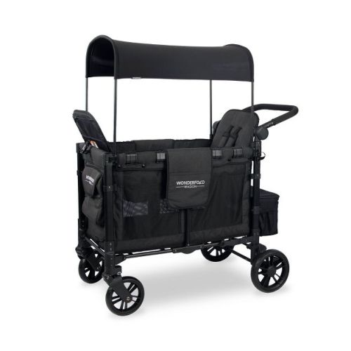 Wonderfold W2 Elite Double Folding Stroller Wagon - Black