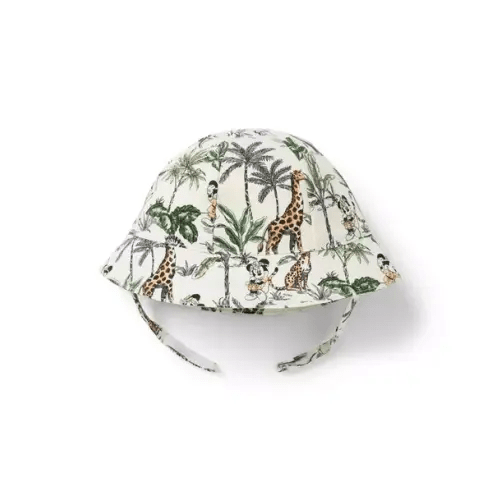Baby Freshwater Pearl Mickey Mouse Safari Disney Mickey Mouse Safari Baby Bucket Hat by Janie and Jack