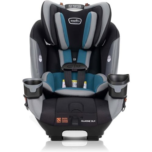 Evenflo EveryFit/All4One 3-in-1 Convertible Car Seat w/Quick Clean Cover (Reefs Green)