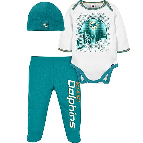 Gerber Unisex Baby NFL Team Footed Pant and Bodysuit Gift Set