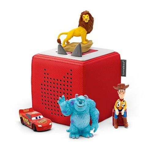 tonies Disney's Toy Story Toniebox Audio Player Starter Set with Disney's Lion King, Disney's Cars & Disney's Monsters Inc. Audio Figurines