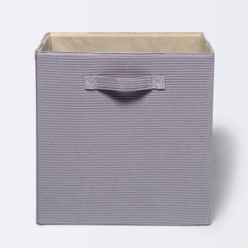 Waffle Weave 13"x13" Storage Cube - Cloud Island™ Pink