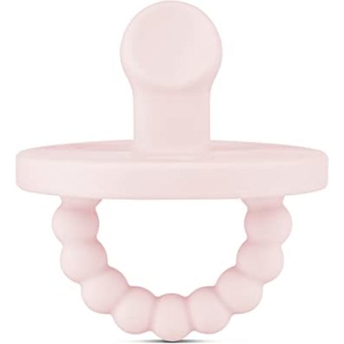 Ryan & Rose Cutie PAT Pacifier Teether (Slant, Pink)