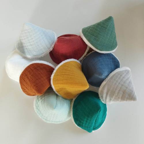 Pee guard teepee - pee cone - double cotton gauze teepees