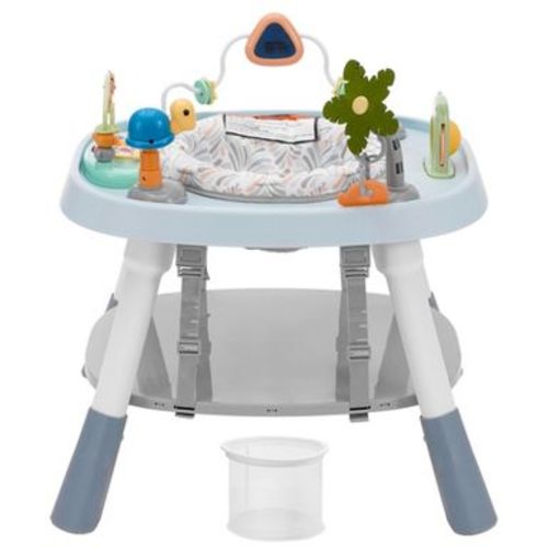 VEVOR Baby Activity Center, Interactive Play Center, 360° Rotating Seat & Adjustable Height, Toddler Jumper Bouncer & Play Table, Light blue