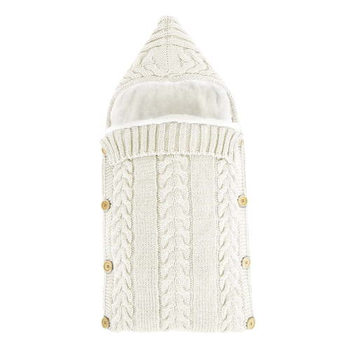 Pluokvzr Newborn Baby Wrap Swaddle Blanket Knit Receiving Blankets Stroller Wrap for Baby