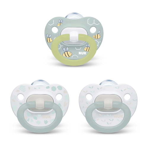 NUK Orthodontic Pacifier Value Pack, 0-6 Months, 3-Pack