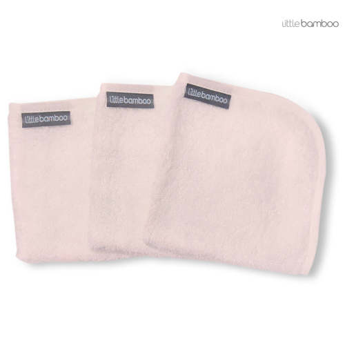 Little Bamboo Towelling Washers | 3-PACK