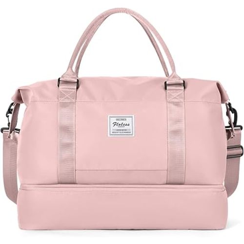 Travel Duffel Bag with Shoes Compartment, Weekender Bags for Women