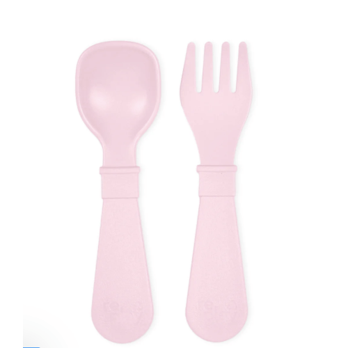 Tiny Utensil Pair- Ice Pink