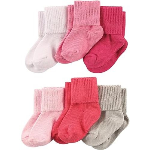 Luvable Friends Unisex Baby Newborn and Baby Socks Set
