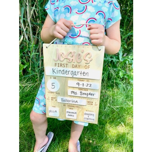 First Day of School Sign Personalized Back to School Sign - Etsy