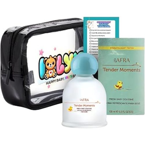 Ioly's Jjafra Tender Moments Baby Cologne for boys, girls Jjafra baby perfume for newborn Alcohol FREE Paraben Colonia para bebe recien nacido kids Perfume para bebe toddler colonia para niños PK 1