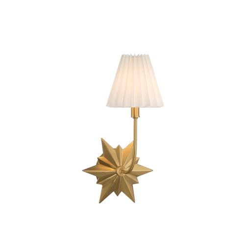 Savoy House 9-4408-1-322 Crestwood Wall Sconce, 1-Light 60 Watts, Warm Brass