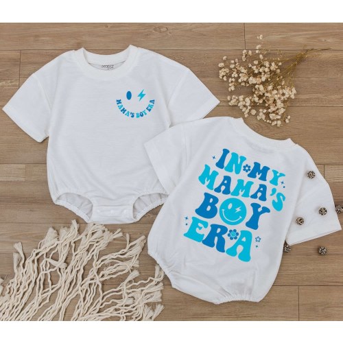 In My Mama's Boy Era Baby Romper, Newborn Bodysuit, Baby Shower Gift, Gift For Son, Mom Boy Shirt, Pregnancy Announcement , Baby Boy Outfit