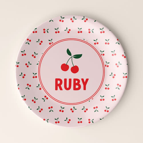 Cherry Lady Plate