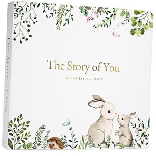 Keepsake Memory Book for Baby Boy or Girl Timeless First 5 Year Baby Book A
