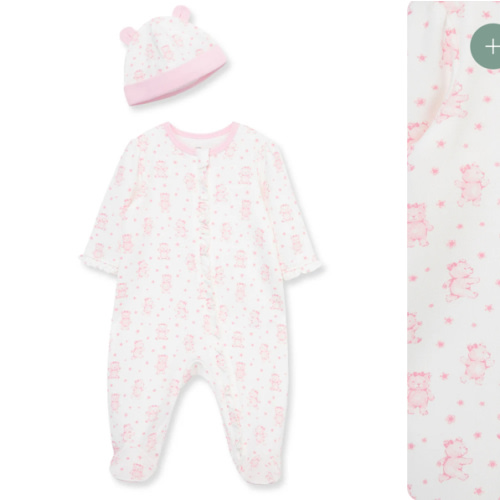 Joyful Bear 2-Way-Zip Footie & Hat