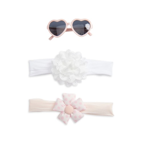Kids' Heart Sunglasses and Headbands Set