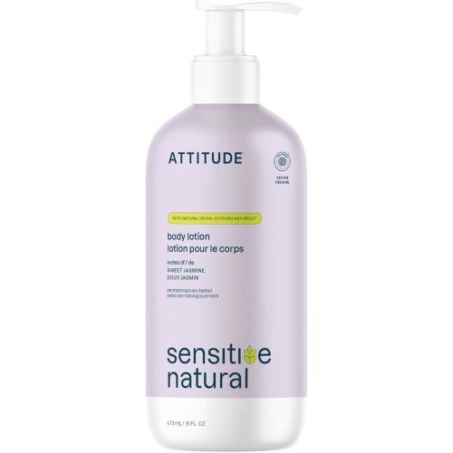 ATTITUDE Body Lotion for Sensitive Skin with Oat, EWG Verified, Dermatologically Tested, Vegan, Chamomile, 16 Fl Oz