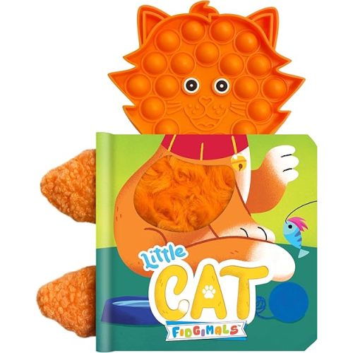 Fidgimals Little Cat Baby Book | Sensory Board Book with Cat Character, Perfect Sensory Books for Toddlers I Baby Books I Your Sensory Fidget Friend ... Books with Sensory Fidget Popper Animals) Board book – April 4, 2025