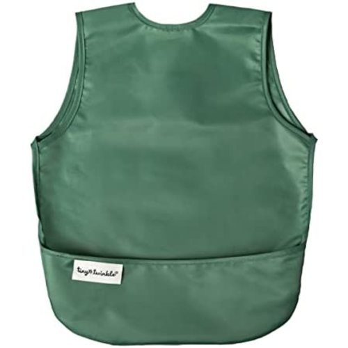 Tiny Twinkle Mess Proof Baby Bib - Waterproof Toddler and Baby Apron Bib - Machine Washable - PFAS and BPA Free