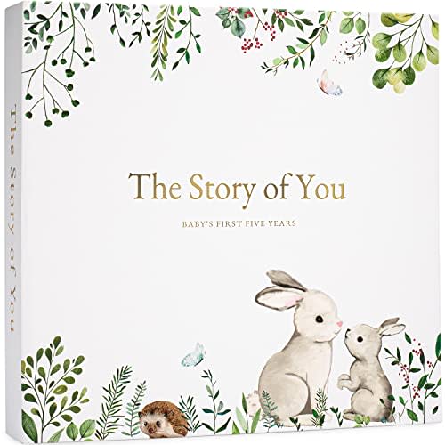 Keepsake Memory Book for Baby Boy or Girl Timeless First 5 Year Baby Book A Milestone Book to Record Every Event from Birth to Age 5 Gender Neutral Journal Scrapbook Photo Album