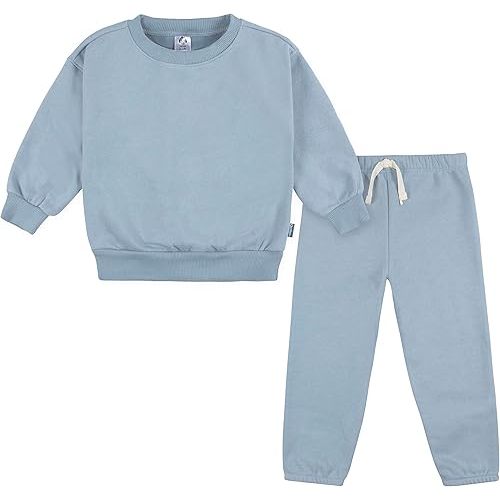 Gerber Baby & Toddler Boys' 2-Piece Fleece Sweatshirt and Jogger Set