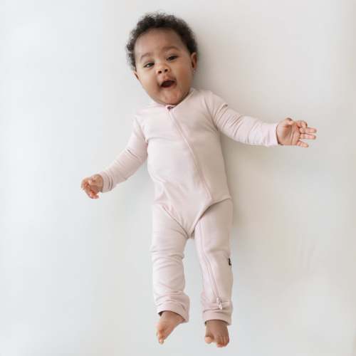 Zippered Romper in Blush | Romper Pajamas | Kyte Baby