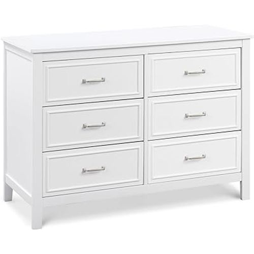 DaVinci Charlie 6-Drawer Double Dresser in White