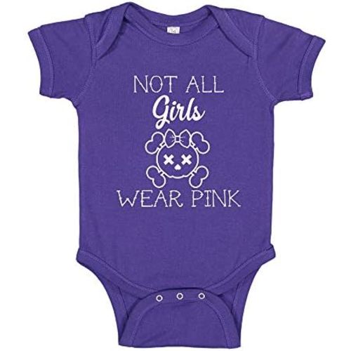 Not All Girls Wear Pink Alternative Punk Baby Bodysuit Goth Toddler T-Shirt
