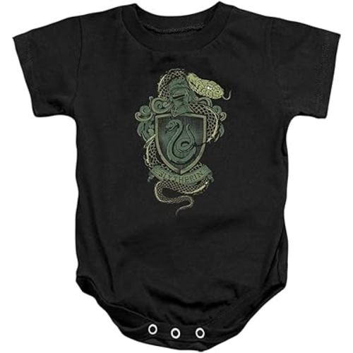Popfunk Harry Potter Slytherin Snake Crest Unisex Infant Snap Suit for Baby