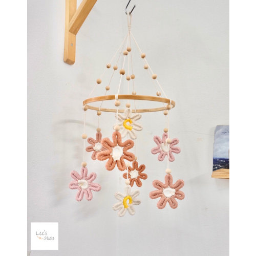 Baby mobile, Neutral baby mobile, Daisy mobile, Mobile baby neutral, Flower mobile, Crib mobile, Baby girl mobile, Cot mobile
