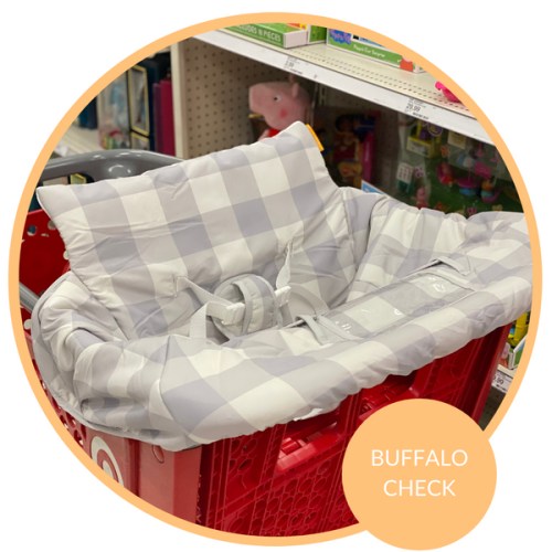 Baby Shopping Cart Cover - Buffalo Check