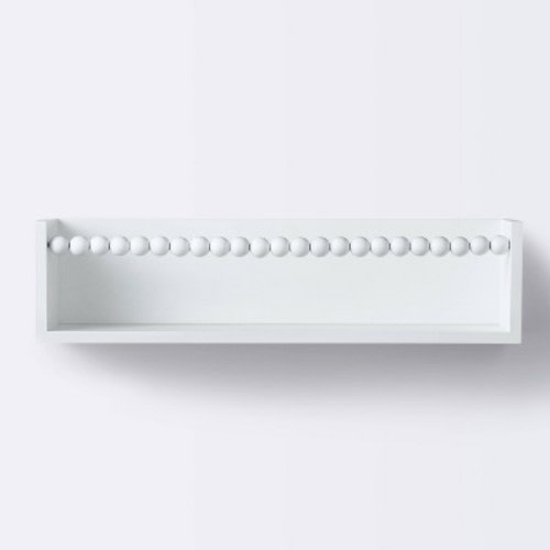 Beaded Decorative Wall Shelf - White - Cloud Island™