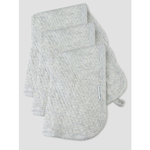 Honest Baby Clothing 3 Pack Organic Cotton Matelasse Burp Cloth