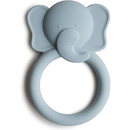 mushie Silicone Baby Teether Toy | Elephant